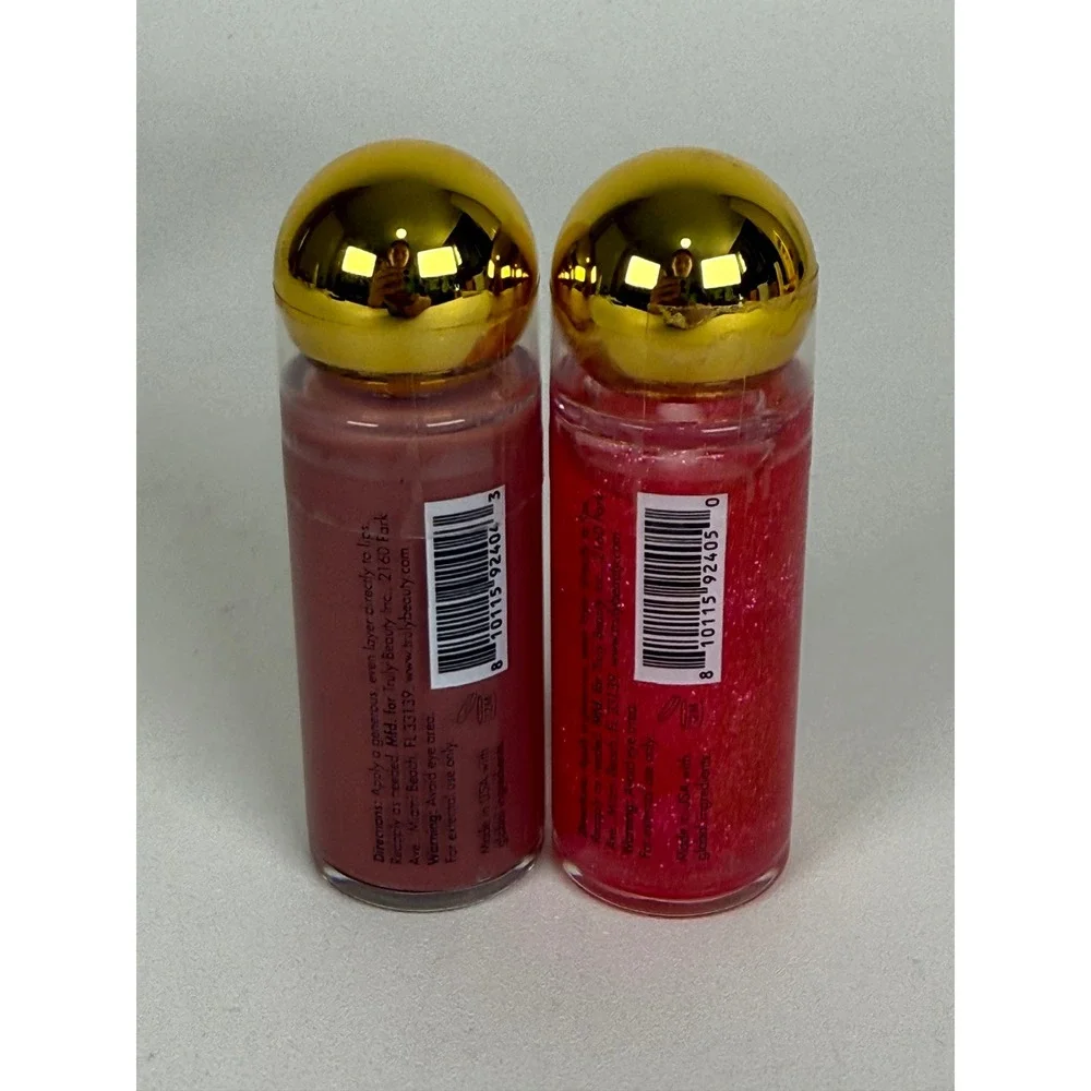 Truly Luxury Lip Oil Glazed‎ Donut Cherry Baby Peptide Ceramide Plumping Set New